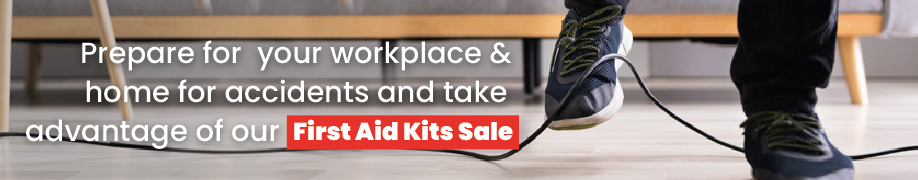  Prepare for  your workplace & home for accidents and take advantage of our First Aid Kit Sale!